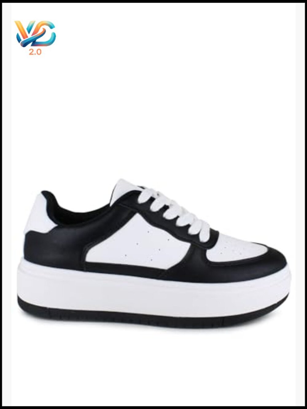 Women's Fashion Sneakers Cushioned Lace Up Platform Low Top Casual Everyday - Picture 5 of 6